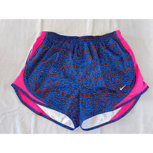 Nike Dri-Fit Elastic Waist Lined Athletic Shorts. Pink/Blue, Women's M. MINT!!